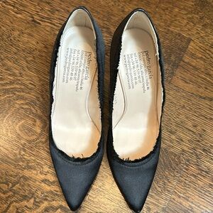 Pedro Garcia black satin pump. Size 37.5.